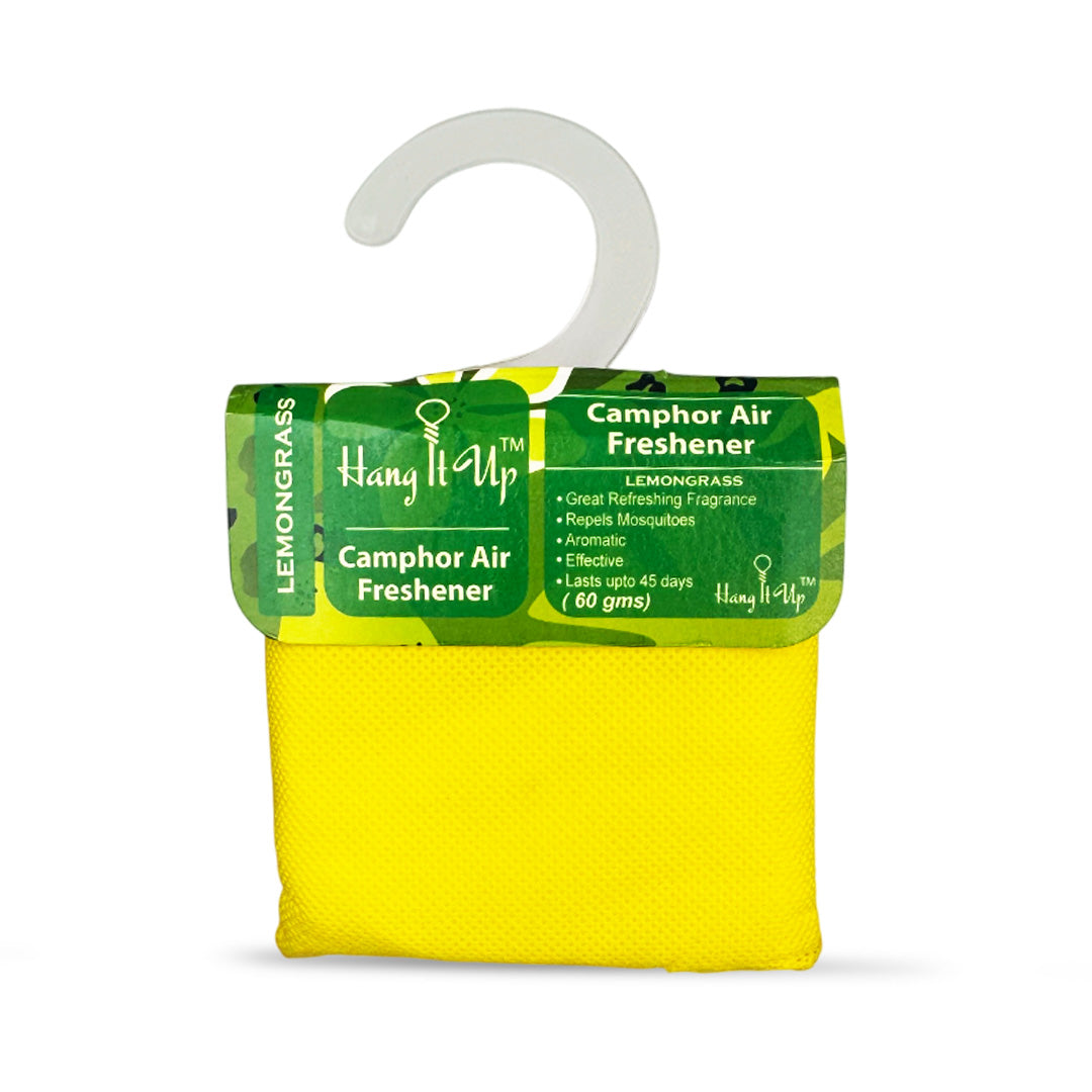 Car Air Freshener Camphor Pouch - Lemongrass Long Lating Fragrance